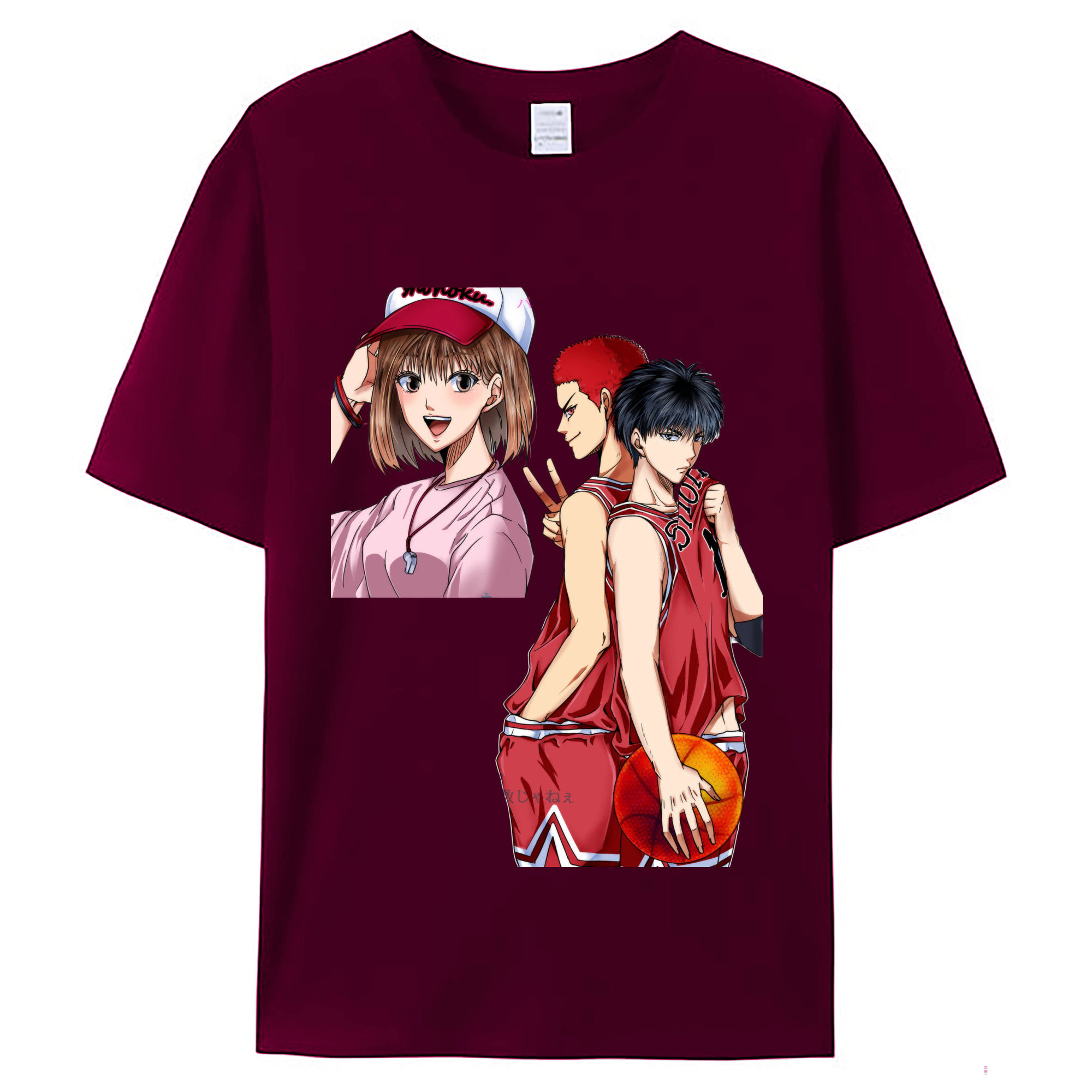 （画像用） SLAM DUNK／スラムダンク レディースカジュアルプリントTシャツ（綿100％）